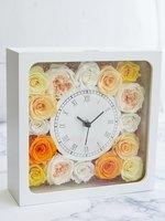 花時計 エレガント オレンジ