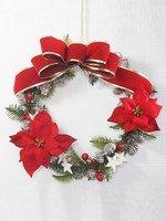 クリスマスリース レッド