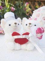 ウエディングベア　ハート