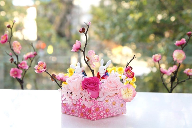 ひな祭り プリザーブドフラワーギフト・花の通販 フルールサラ
