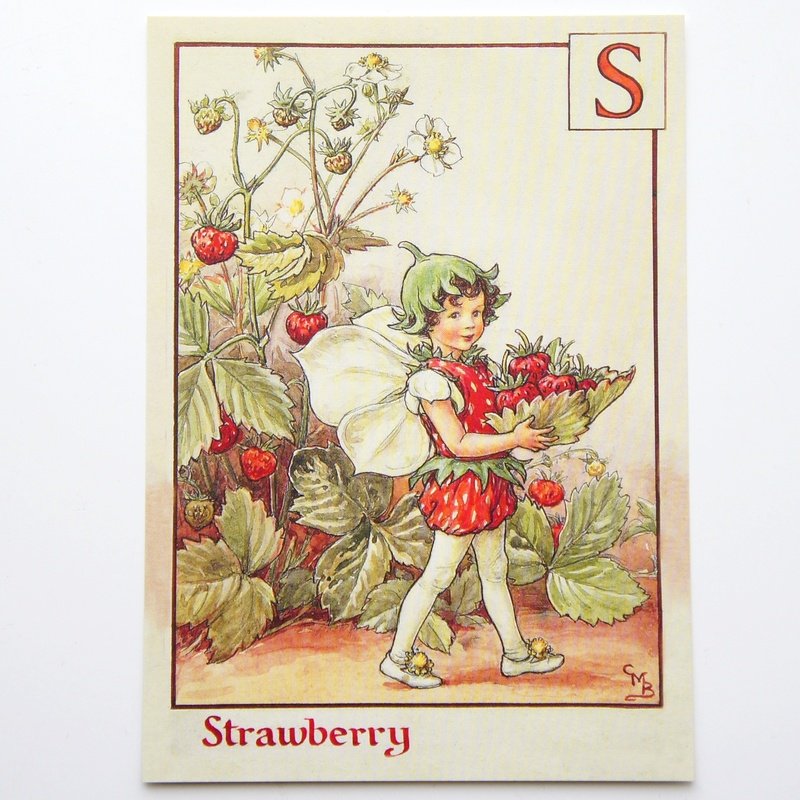 フラワーフェアリーズ　ポストカード The Strawberry Fairy